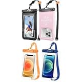 Rynapac 4 Pack IPX8 Waterproof Phone Pouch - [Up to 8.5"] with Lanyard for iPhone 17 16 15 Pro Max