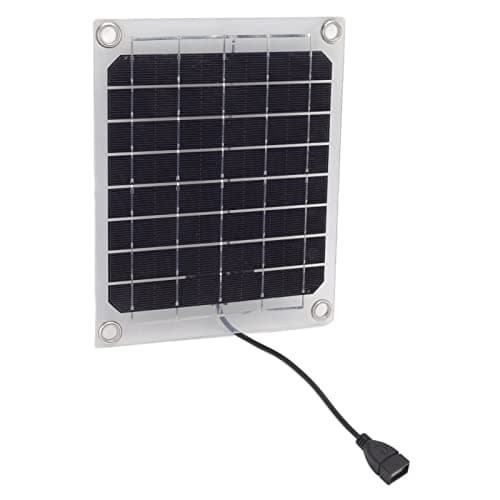 Dual-Sided Solar USB with Clear Acrylic Body — Portable Foldable Power Bank for Camping, Hiking & Travel Adventures