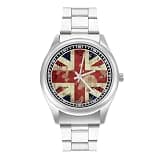 NTVOWPZO Three-Hand Analog Stainless Steel Watches for Men Easy Reader