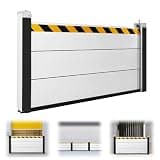 Generic Aluminum Unit Module Flood Protection Barrier Reusable Baffle Flood Barrier for Front Door/Basement Entrance/Backyard Removable Temporary Dams 48.03x23.62in
