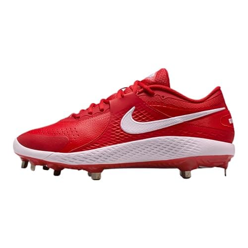 Nike Diamond Gamer MTL Baseball Shoes (University Red/White) Size 6.5