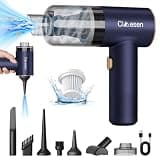 Cimesen Car Vacuum Portable 4 in 1 Vacuum Cleaner 12000Pa Mini Handheld Vacuum Cordless Rechargeable 120W High Power Vacuum Cleaner & Air Duster Multi-Nozzles for Car Home Office Pet