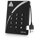 Apricorn Aegis Padlock 2 TB USB 3.0 128-bit AES XTS Hardware Encrypted Portable External Hard Drive (A25 – 3PL256 – 2000) [parallel import goods] [並行輸入品]