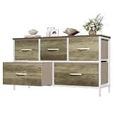 OLIXIS 5 Drawer Dresser for Bedroom, Storage Organizer Unit for Closet
