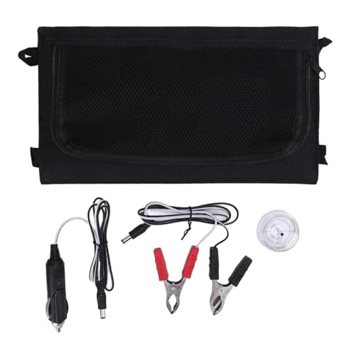 30W Foldable Portable Solar Charger, Monocrystalline Solar Panel with USB Type C PD Fast Charge, 12V Car Battery Power Loss Prevention for Camping Outdoor Use