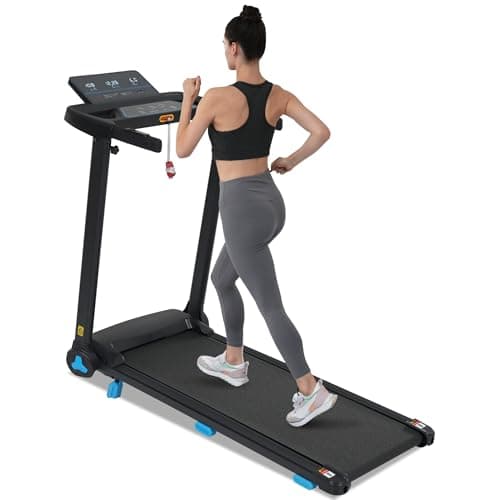 Treadmill with Incline, 3.0HP Quiet Foldable Treadmills for Home, 10.0MPH 300 LBS Weight Capacity Home Exercise Equipment Treadmills with Heart Rate Sensors,Type C & USB Charge Station,