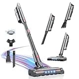 RONEAIR Cordless Vacuum Cleaner, 50KPa Powerful Suction Stick Vacuum Cordless with Anti-Tangle Brush, Lightweight Rechargeable Handheld Vacuum for Hardwood Floor Carpet Car Home