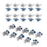 End and Mid Clamps for Unistrut Solar Panel Mount, Anti-Corrosion Aluminum with Stainless Steel Bolts & Nuts for RV, Ground, Metal Roof, Tin Roof (Silver)
