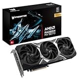 Predator Radeon RX 9070 OC 2.7GHz Boost Clock PCI Express 5.0 x16 DisplayPort 2.1 x3 HDMI 2.1a x1 Memory 16GB GDDR6 FrostBlade 4.0 Fan 3X PB-RX9070-SOC