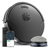 UMMUND Robot Vacuum and Mop Combo, 8000Pa Strong Suction 2 in 1 Vacuum Robot with Mopping, with Schedule, Wi-Fi/App/Remote, Self-Charging, Slim, Ideal for Hard Floor, Pet Hair, Low-Pile Carpet