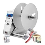 Piefeak Automatic Two-Way Label Rewinder - Adjustable Speed, 115mm Width, Max 218mm Diameters, Induction Pull Rod - Efficient Labeling Solution for Businesses