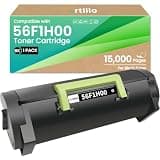 56F1H00 Black Toner Cartridge High Yield Replacement for Lexmark 56F1H00 Toner Cartridges for MX321, MX421, MX521, MX522, MX622,MS321, MS421, MS521, MS621, MS622 Printers (15000 Pages)