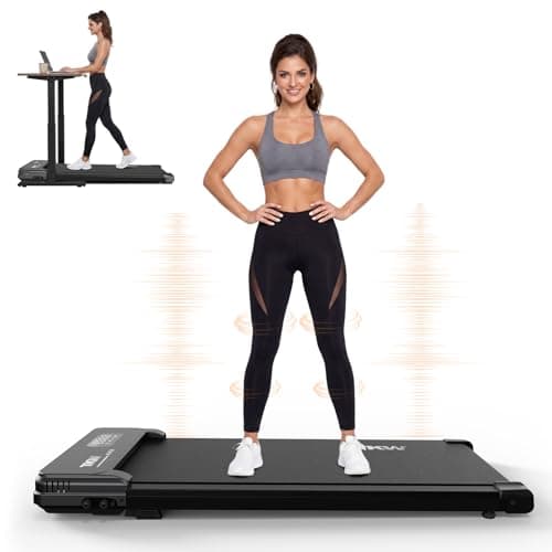 𝗪𝗮𝗹𝗸𝗶𝗻𝗴 𝗣𝗮𝗱 𝘄𝗶𝘁𝗵 𝗜𝗻𝗰𝗹𝗶𝗻𝗲 – 3 Models Available: Basic Incline/Incline+Vibration/Full Set (Handle Bar+Desk+Vibration) – 220lbs Capacity Under Desk Treadmill with Remote