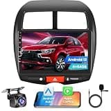 [4+64G] Car Stereo for Mitsubishi ASX 2013-2015,Outlander Sport 2010-2019,RVR 2011-2017,Supports Wireless Carplay&Android Auto, 10.1 Inch IPS Touchscreen Bluetooth Radio with GPS WiFi FM Radio SWC