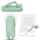 DATAFY [Case-Friendly] Page Turner for Kindle Paperwhite Oasis Kobo eReaders, Camera Camcorder Remote Controls, Page Turner Clicker for ipad Tablets Reading Novels with Wrist Strap Storage Bag Green