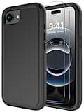Diverbox for iPhone 16e Case & iPhone 17e Case [Compatible with MagSafe] [Shockproof] [Dropproof] [with Screen Protector ] Heavy Duty Protection Phone Cover (Black)