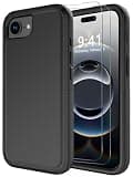 Diverbox for iPhone 16e Case & iPhone 17e Case [Compatible with MagSafe] [Shockproof] [Dropproof] [with Screen Protector ] Heavy Duty Protection Phone Cover (Black)