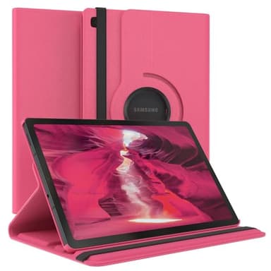 Vultic Rotating Case for Samsung Galaxy Tab S2 9.7 2015 (9.7-inch) [SM-T810/T813/T815/T817/T818/T819], 360 Degree Stand [Auto Sleep/Wake] Folio PU Leather Smart Tablet Cover (Hot Pink)