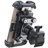 JOYROOM Motorcycle Phone Mount Holder - [Dual Vibration Dampener] 150mph Anti-Shock Phone Holder for Motorcycle [Upgrade Handlebar Clamp] - Bicycle Bike Phone Holder Mount for 4.7-7" Cell Phones