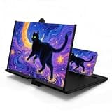 10" 3D HD Phone Screen Magnifier,Foldable Screen with Pull-Out Stand Design,Movies Screen Magnifier Gaming Screen Magnifier for Elderly/Kids/Travel(Black)