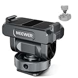 NEEWER Magnetic Mount Accessories Compatible with DJI Osmo 360 / Action 5 Pro / 4/3, Quick Release 160° Tilt Action Camera Adapter Mount with Cold Shoe, 1/4" Thread, AC012 Dark Gray