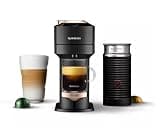 De'Longhi Nespresso Vertuo Next Coffee & Espresso Machine w/Aeroccino Milk Frother Single-Serve Black Rose Gold ENV120BAE