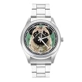 NTVOWPZO Three-Hand Analog Stainless Steel Watches for Men Easy Reader