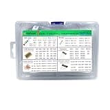 Nodehawk Electronic Component Kit -Total 1800 Pcs, LED Diodes, Resistors, Capacitors, Ceramic Capacitors, Transistors, Diodes - for DIY Projects, Electronics Hobbyists