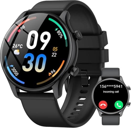 vamout Smart Watch, 1.39" Smartwatch for Women (Answer/Make Call), Fitness Activity Tracker with Heart Rate & Sp02 Monitor, 100+ Sport Modes, IP68 Waterproof Fitness Watch for Android iOS,Dgrey