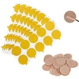 Fukaisu 80pcs Microphone Windshield Covers Set, 80 Fabric Pads & 80 Transparent Adhesive Stickers Soft Noise Reduction Mic Covers for Indoor & Outdoor Recording Anti-Friction Lapel Mic Wind Muff