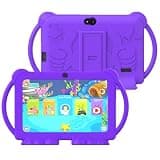 Kids Tablet, 7 inch Tablet for Kids 4GB+32GB Supports 1TB expansion Android Preinstalled Parental Control Children Education Toddler Tablets with Dual camera Bluetooth WIFI6 Shockproof Kickstand Case