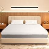 ABH King Mattress, 14 Inch Mattress, Cooling Gel Foam Mattress, 4 Layer Comfort, Seven Zone Pressure Relief, Breathable High Density Support, Japanese Design, Two Tone Fabric