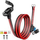 SAE to O Ring Connector 10FT 10AWG, SAE Battery Quick Connect Plug Waterproof Extension Cable for Solar Panel, Street & Road Glide Motorcycle Charging Port Upgrade, RV, Solar Generator Battery Charger