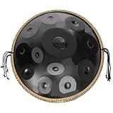 432Hz/440Hz Handpan Drum, 12 Tone 22 Inch Meditation Instrument,Steel Tongue Drum Steel Handpan Drum Instrument (432hz)