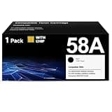 58A Toner Cartridge (1-Pack) Compatible Replacement for HP 58A CF258A 58X Toner Cartridge Black Work with HP Pro M404n M404dn M404dw MFP M428dw M428fdn M428fdw M406dn M430f M404 M428 Series Printer