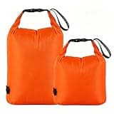 Yeeadd 70D Roll Top Dry Bag Waterproof Compression Storage Sack, Portable Vacuum Travel Stuff Sack with Air Valve, Lightweight Outdoor Gear Bag for Camping Hiking Gym Travel Swimming