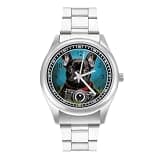NTVOWPZO Three-Hand Analog Stainless Steel Watches for Men Easy Reader