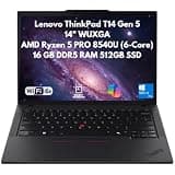 XPI Custom ThinkPad T14 Gen 5 Business Laptop, 14" WUXGA (1920x1200), AMD Ryzen 5 PRO 8540U (Beats Ultra 5 125U), 16GB/32GB DDR5 RAM, 512GB/1TB SSD, Wi-Fi 6E, Ethernet, IR Cam, Copilot Windows 11 Pro