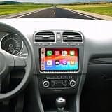 4+64GB Car Stereo Radio for VW Golf 6 GTI Estate Polo 2009-2013, 9" Touchscreen Android 15 Car Radio Stereo Head Unit Dash Kit with Wireless CarPlay Android Auto GPS Navi SWC DSP Bluetooth Camera Mic