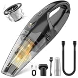 BSRCO Handheld Vacuum Cordless Rechargeable, Mini Car Vacuum Cleaner with LED, USB Charge, 1.65LBs Hand Vacuum Cordless, 25 Minutes Run Time for Car/Home/Pet Hair