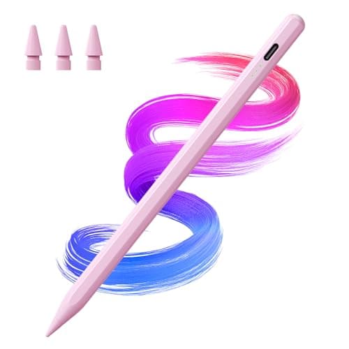 Hastraith Stylus Pen for iPad(2018-2026)-2X Faster Charge with Tilt Sensitivity & Palm Rejection for iPad 11/10/9/8/7/6th Gen, Air 5/4/3/M4/M3/M2, Pro 13"/12.9"/11"/M4, Mini 7/6/5th, Pink