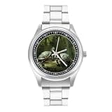 NTVOWPZO Three-Hand Analog Stainless Steel Watches for Men Easy Reader