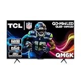 TCL 50-Inch QM6K Series QLED 4K Smart QD-Mini LED TV with Google TV (50QM6K, 2025 Model) New Halo Control System, LD500 Precise Dimming Series, High Contrast HVA Panel, 144Hz Native Panel Refresh Rate