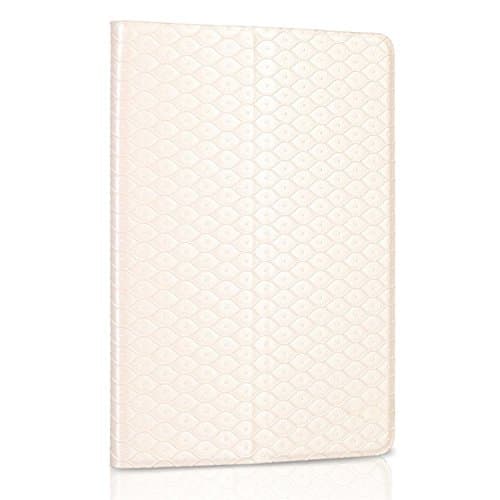 JUJEO Zhudiao Mermaid Series Leather Cover with Stand and Smart Card Slots for iPad mini/iPad mini 2 with Retina Display, White (IPADM2-2133B)