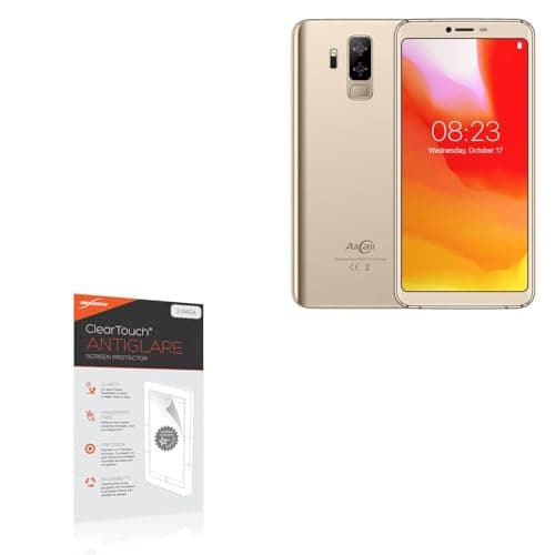 BoxWave Screen Protector Compatible with AllCall S5500 - ClearTouch Anti-Glare (2-Pack), Anti-Fingerprint Matte Film Skin