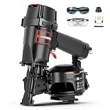 AeroPro CN45N Pneumatic Roofing Nailer – Professional Heavy-Duty Roofing Nail Gun for 15 Degree 3/4″–1-3/4″ Coil Nails on Asphalt Shingles