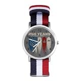 ZMYAPQO 250 Years 1776 2026 Fighter Jets American Flag Watches for Men