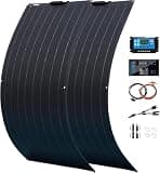 Caikbms 1000 Watt Solar Panel Kit, 2pcs 500 Watt Flexible Monocrystalline Solar Panel kit Photovoltaic Module with Charge Controller(40A) for 12-48V Battery Charging Car Battery Camper RV D,2 * 500W