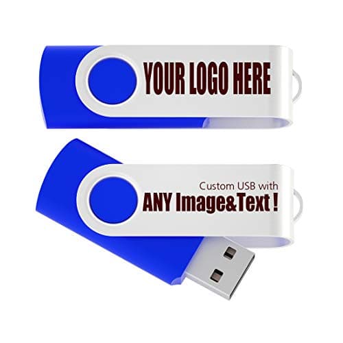 MEINAMI Customized USB Flash Drive in Box Thumb Drive Personalized Memory Stick 16GB 50 Pack
