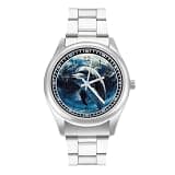 NTVOWPZO Three-Hand Analog Stainless Steel Watches for Men Easy Reader